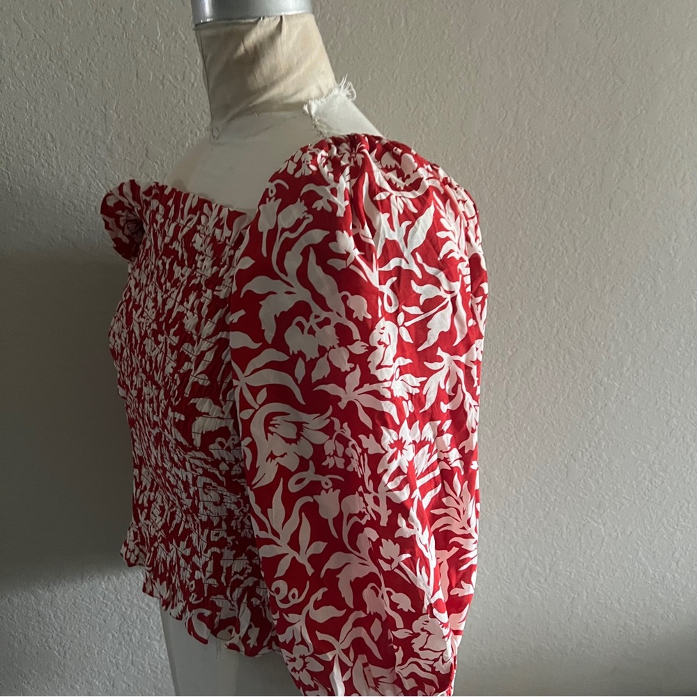 Polo Ralph Lauren off shoulder floral cropped blouse new with tags‎ - Picture 9 of 13